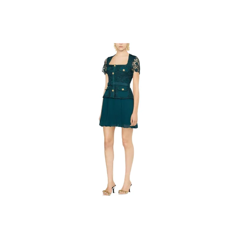 Self-portrait Lace Bodice Mini Dress-3