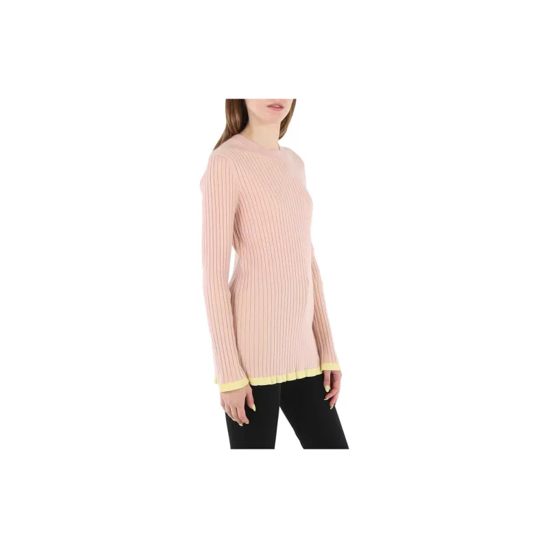 Burberry Cashmere Knit Sweater Women's Pink-5