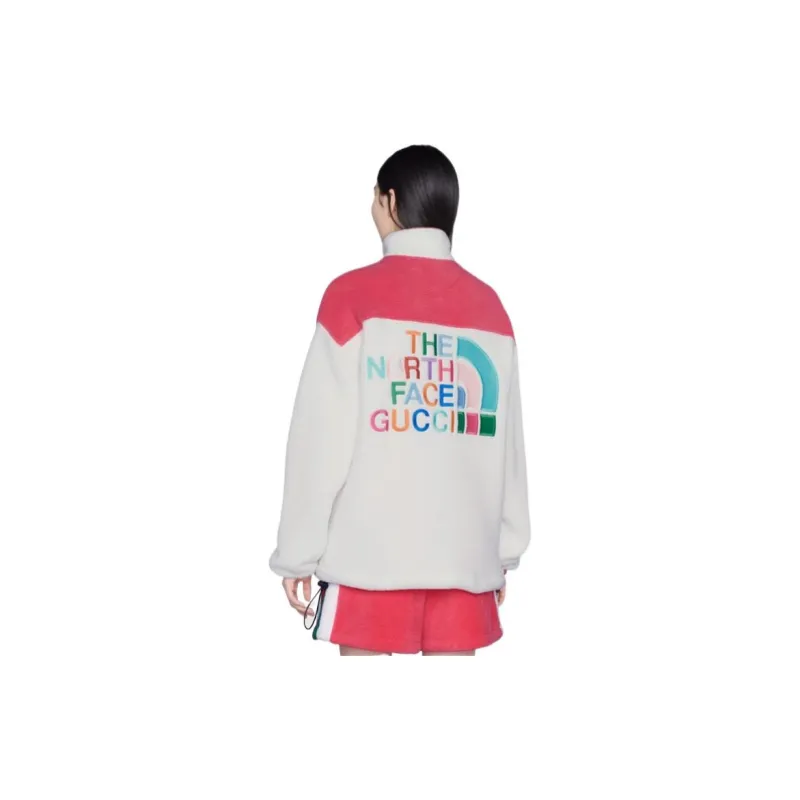 GUCCI X The North Face Sweatshirt Off White/Dark Pink-5