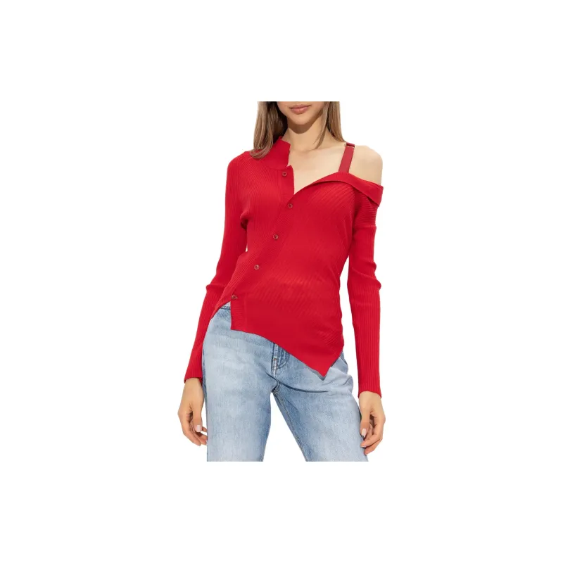 Jacquemus La Maille Colin Asymmetric Cardigan-1