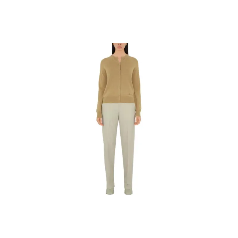 Burberry Logo embroidered Cashmere Cardigan-1