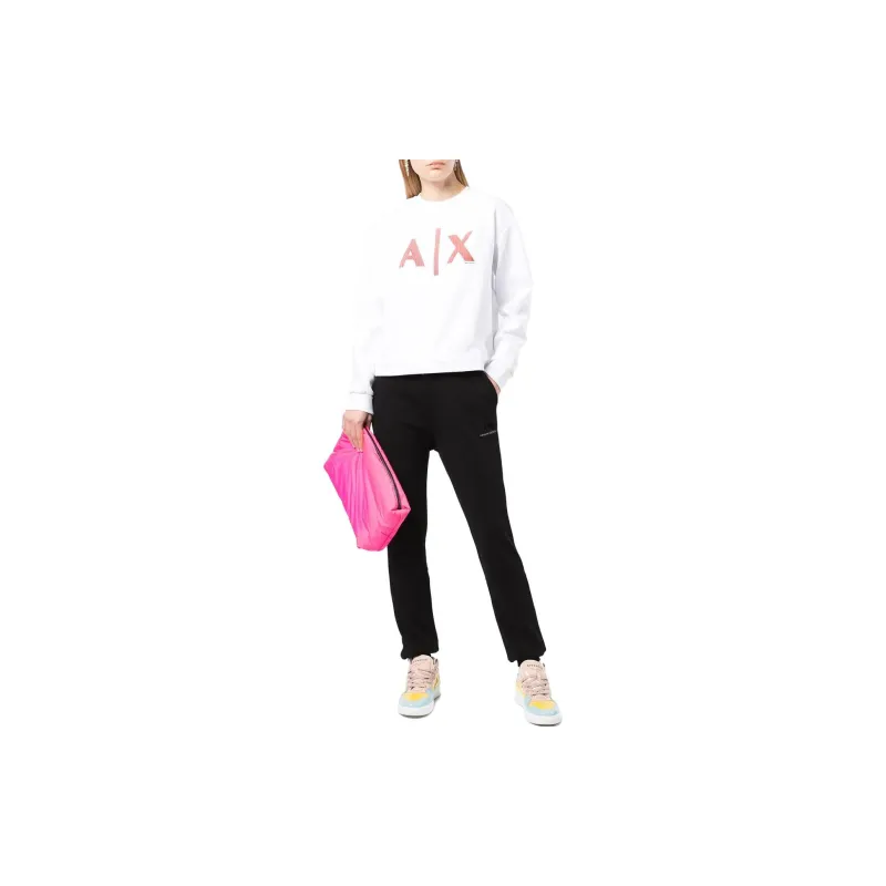 ARMANI EXCHANGE Knitted Sweatpants Women's Black-1