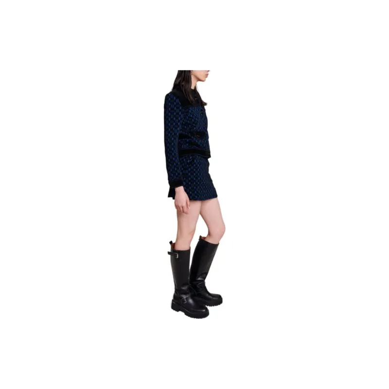 Maje Monogram pattern Cardigan-3