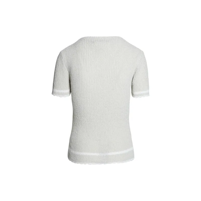 Maison Margiela Flower Detailed Knitted Top-1