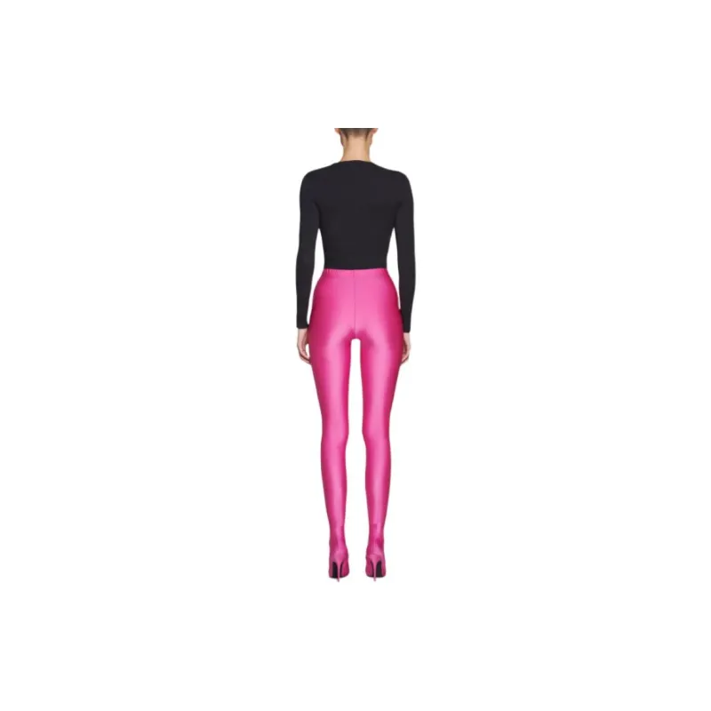 Balenciaga SS24 Leggings Slim Fit Women's Pink-2