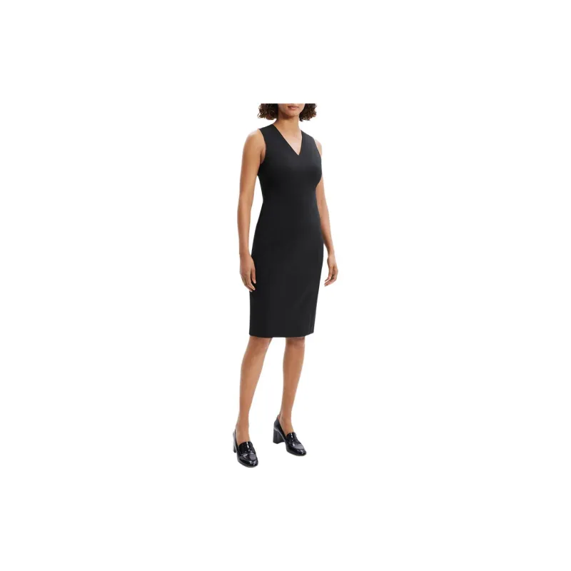 THEORY Sleeveless Dress Women's Black-2