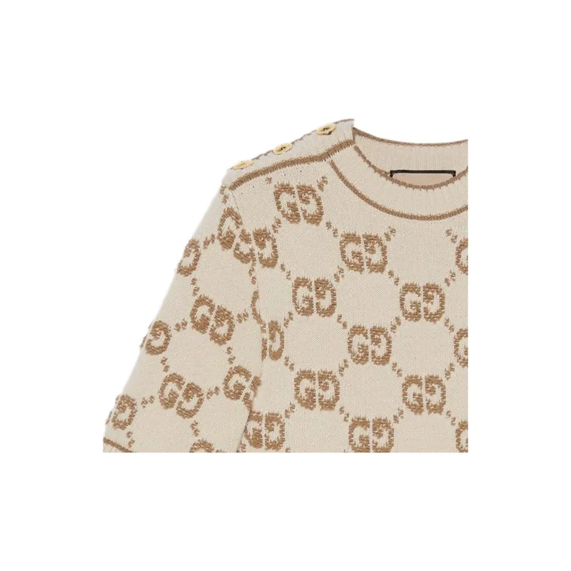 GUCCI Gg Jacquard Wool Dress-5