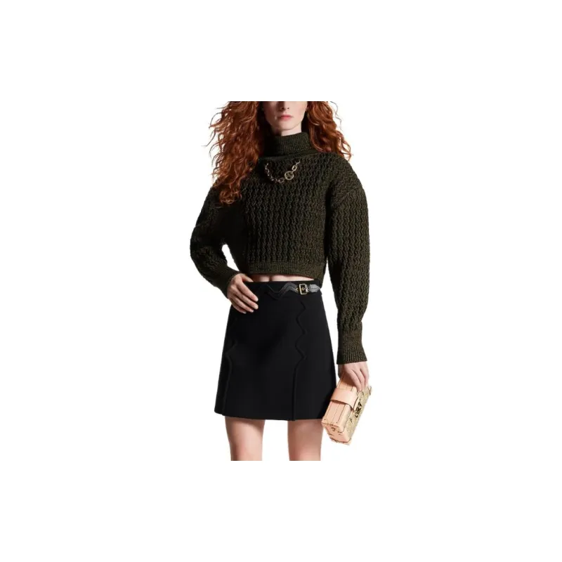 LOUIS VUITTON Casual Short Skirts Women's Black-2