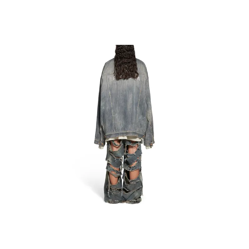 Balenciaga Deconstructed Denim Jacket-3