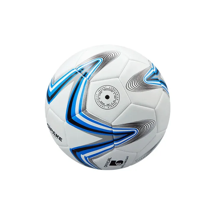 SIPAKESPORT Size 5 Size 4 Soccer PU Machine Stitched Soccer Ball Unisex Blue White-3