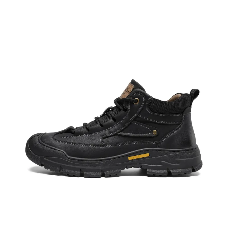 G.N.SHIJIA Wear resistant And Lightweight Mid Top Casual Shoes Men's-0