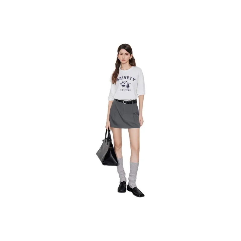 Initial Language T Shirt Women's-1