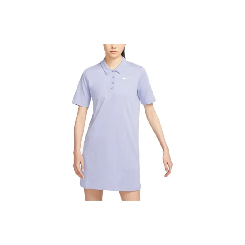 Nike Short Sleeved Dress Women's Mist Gray Blue-2