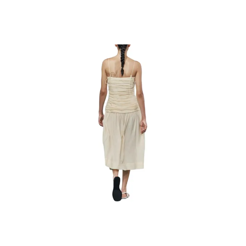 ZARA Slip Dresses Women's Yellow-3