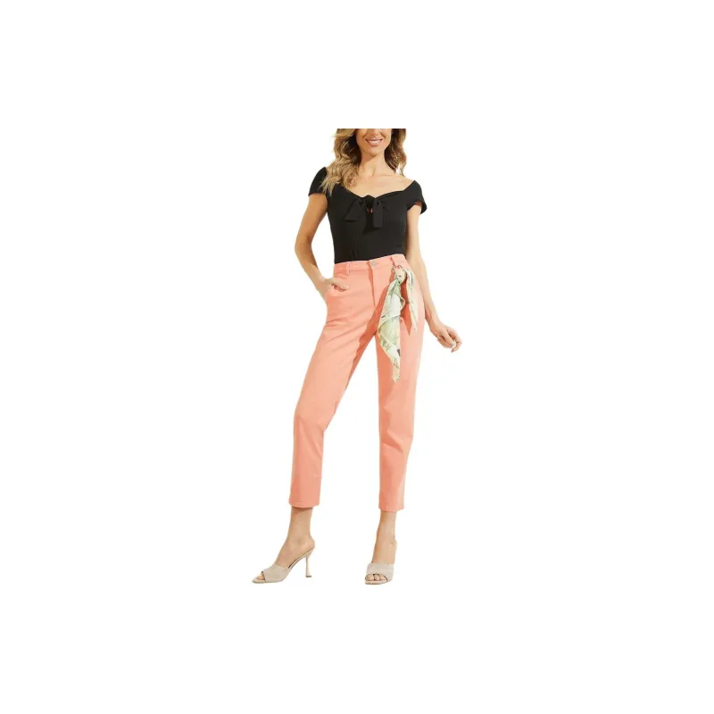 GUESS Candis Chino Pants Casual Pants Women's Pink-3