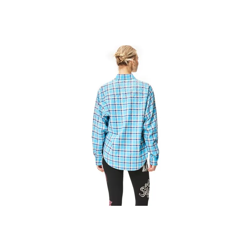 Ed Hardy SS24 Shirt Women's Aubusson Blue-2