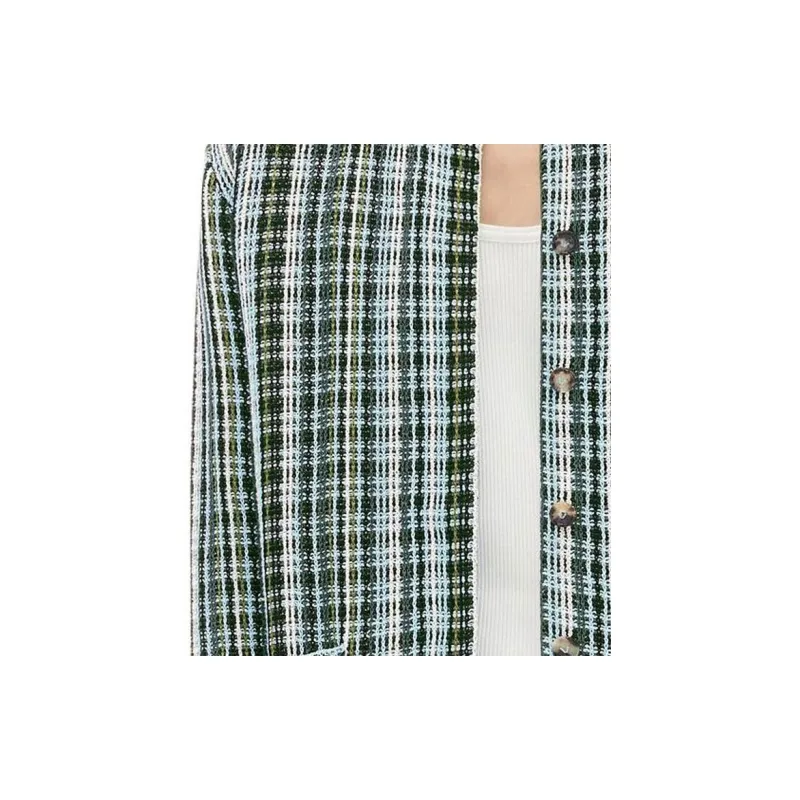 Bottega Veneta Checked Round Neck Cardigan-4