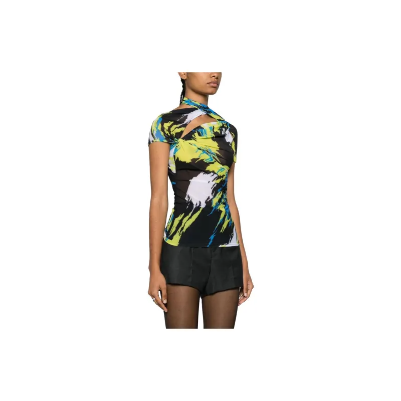 COPERNI Semi sheer Graphic print Dress-3