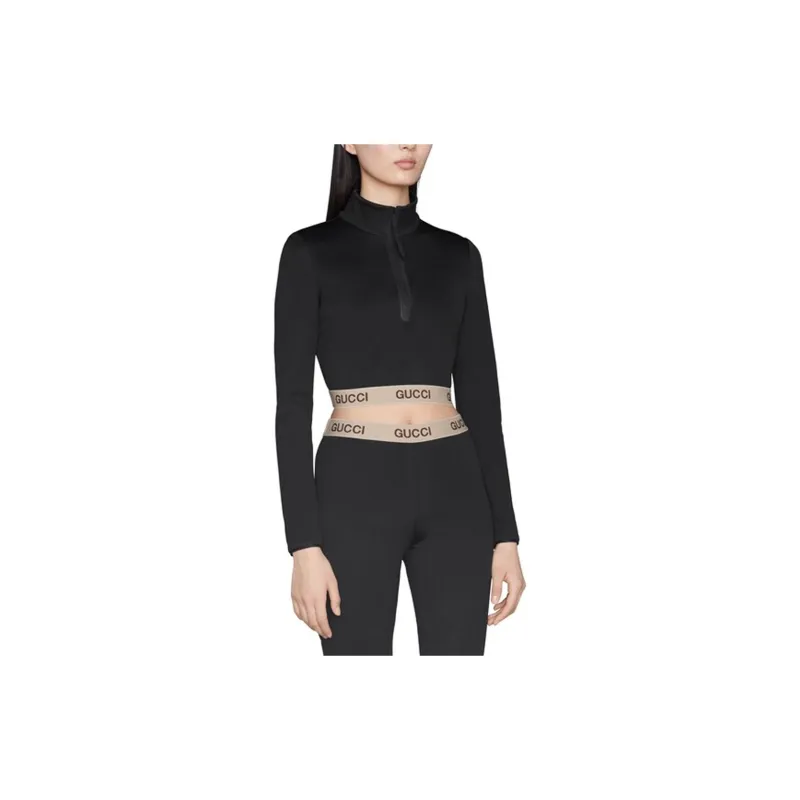 GUCCI X The North Face Cropped Top Black-2