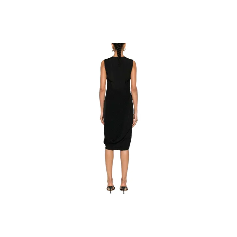 JIL SANDER Knitted panels Puffball Dress-2