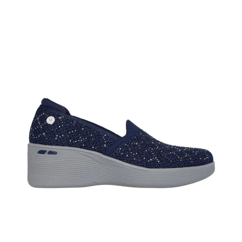 Skechers Pier Lite Anti-Slip Wear-Resistant Low-Top Casual Shoes Women's Marine Blue-1