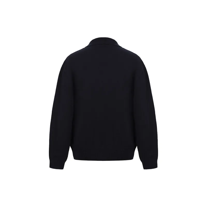 YANGZHIDAO Sweater Women's Swallow Neck Blue-1