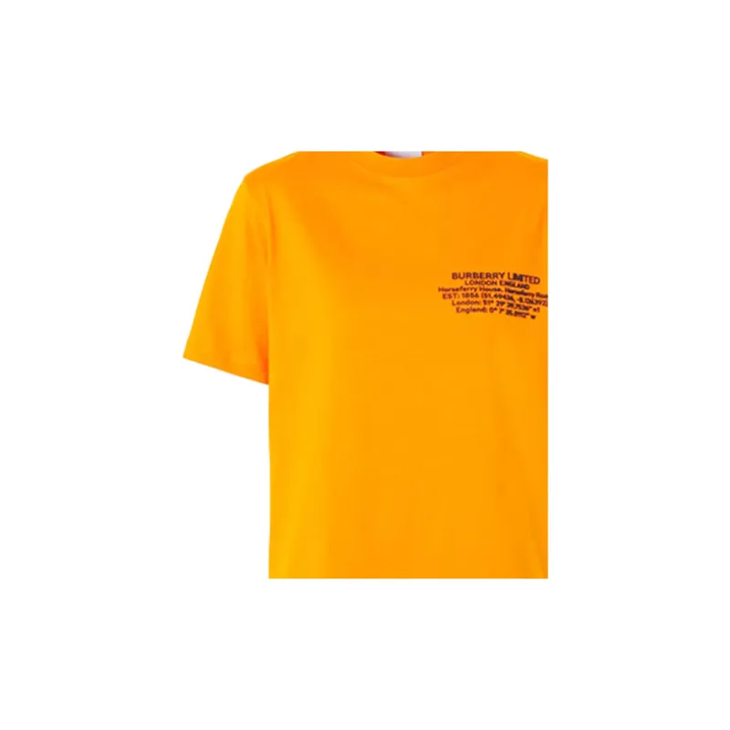 Burberry T Shirt Women's Orange-5