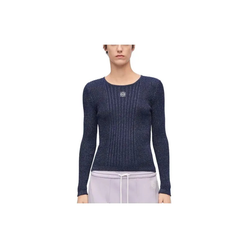 LOEWE SS24 Knitwear Women's Dark Blue-1