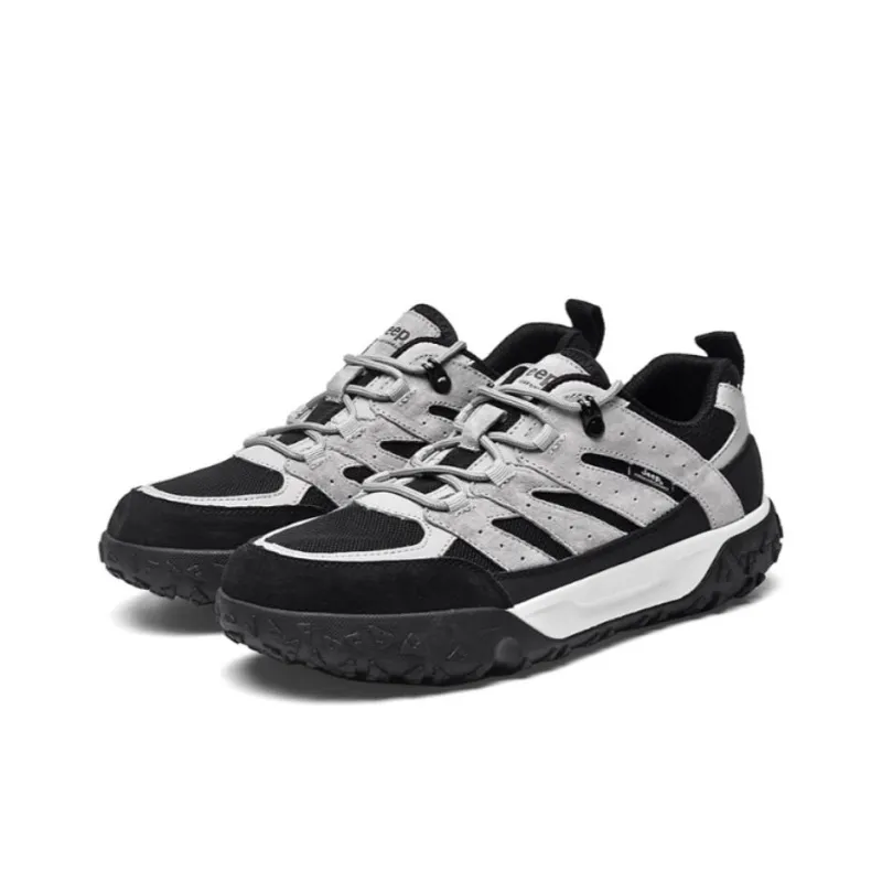 Jeep Anti Slip Wear Resistant Low Top Trekking Shoes Men's Black Gray-1