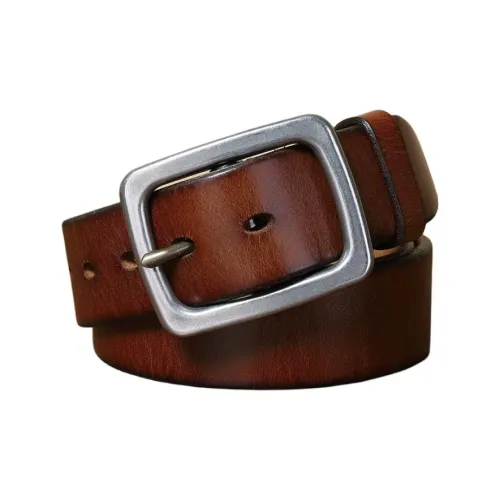 JEANSWEST Cow Leather Leather Belts Men's Width  3.8cm