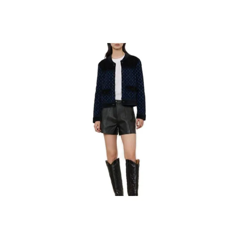 Maje Monogram pattern Cardigan-1