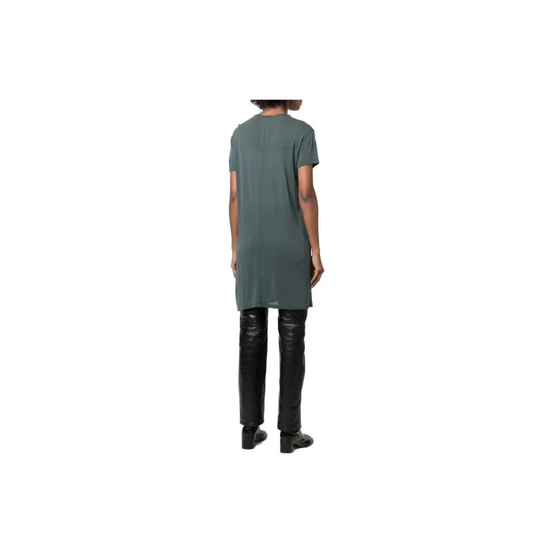 RICK OWENS Long-line Round-neck T-shirt-1