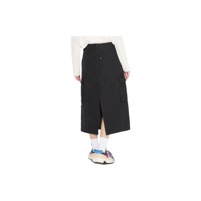 Levi’s Casual Long Skirts Women's Black-3