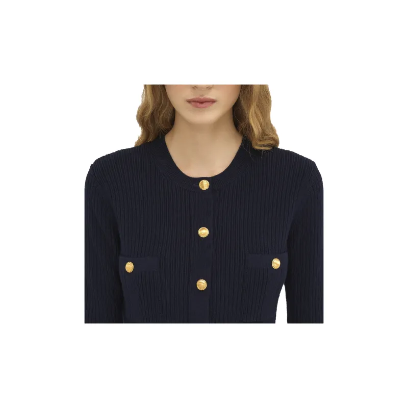 Chloé Long Sleeved Knitted Midi Dress-6