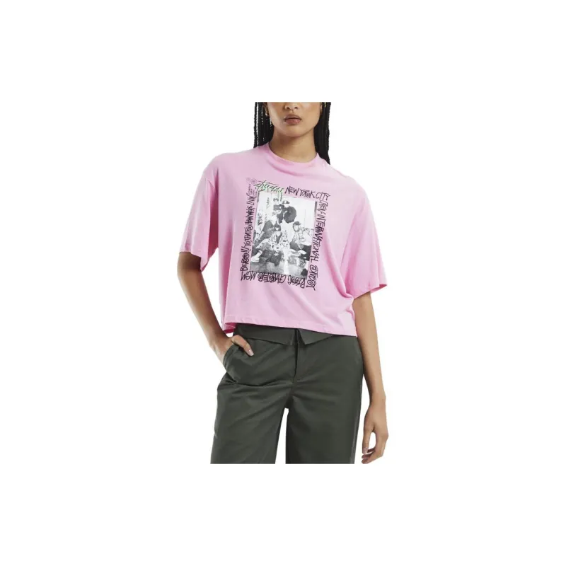 Stussy T-Shirts Women's Pink-2