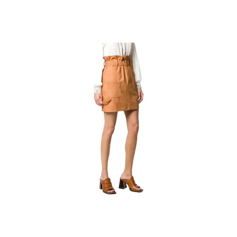 FENDI Casual Short Skirts Women's Brown-2