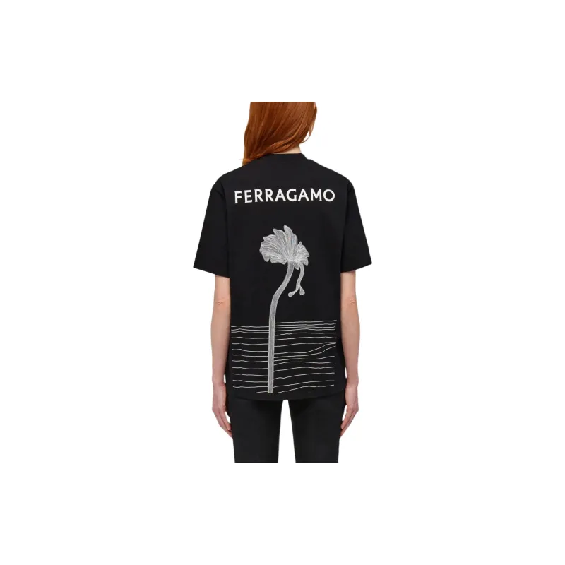 Ferragamo Logo print T shirt-1