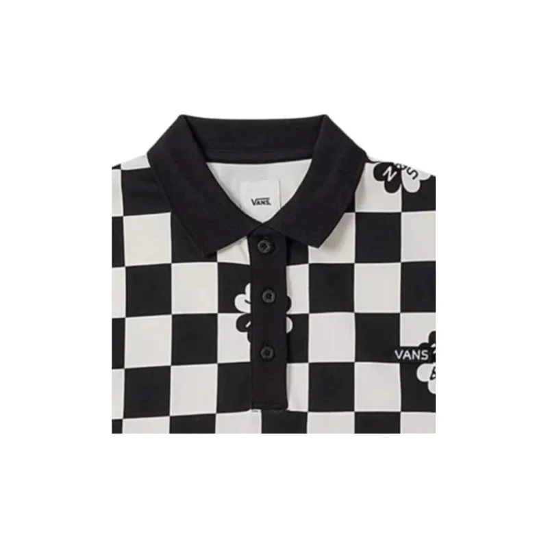 Vans Short Sleeved Dresses Women's Black White-5