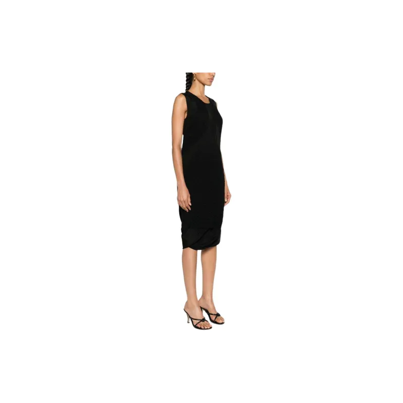 JIL SANDER Knitted panels Puffball Dress-3