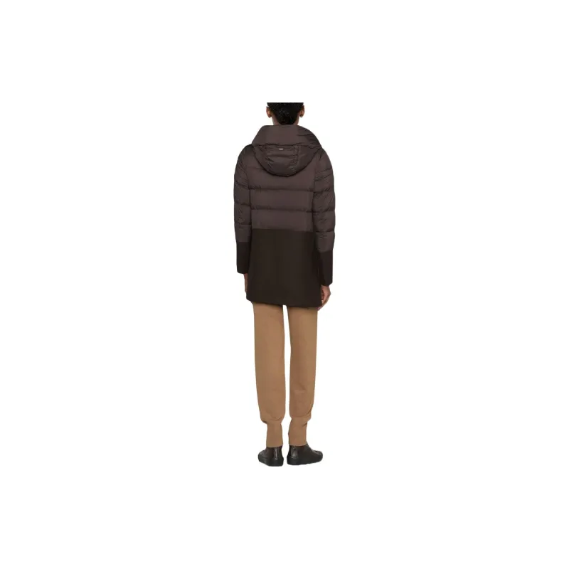 HERNO Hooded Buttoned Padded Jacket-2