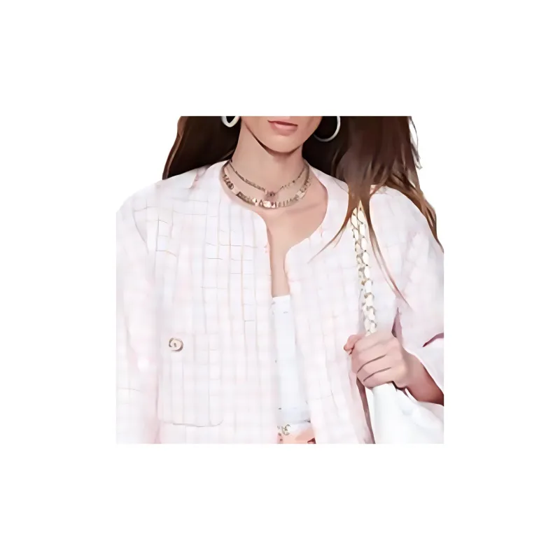 CHANEL Coats Women's Pink-3