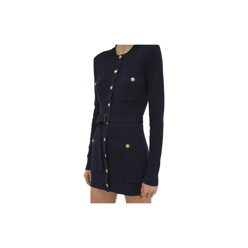 Chloé Long Sleeved Knitted Midi Dress-4