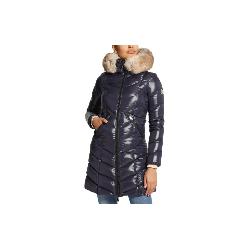 Moncler Parka Coats Women's Dark Blue-1