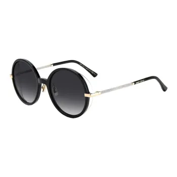 Jimmy Choo Metal Round Sunglasses Women's Black