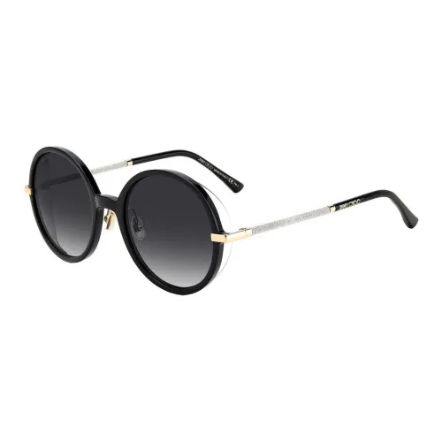 Jimmy Choo Metal Round Sunglasses Women's Black