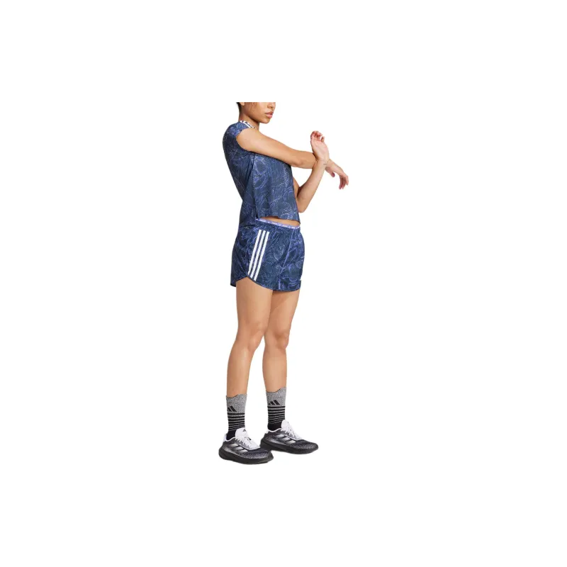 Adidas AEROREADY OWN THE RUN EXCITE Sports Shorts Women's Purple-3