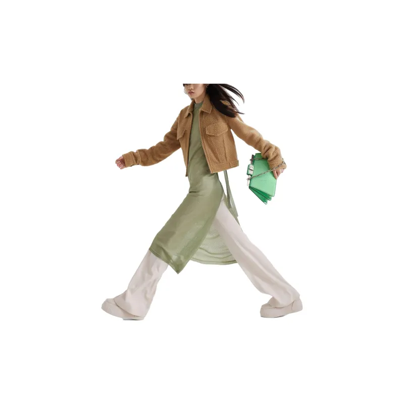 FENDI Zip up Shearling Jacket-2