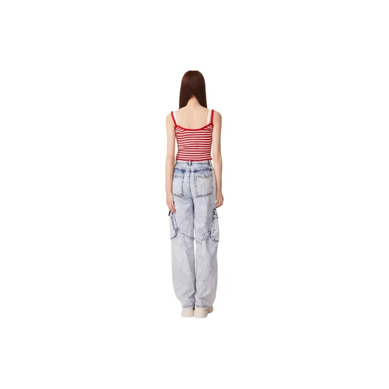 LALABOBO SS24 Jeans Women's Medium Blue White-1
