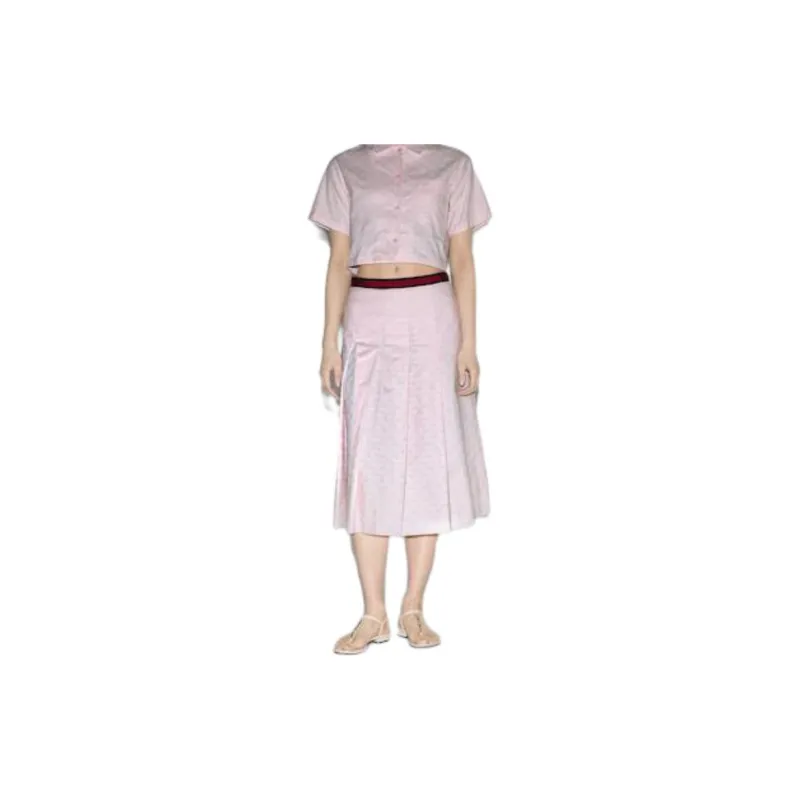 GUCCI Casual Long Skirts Women's Pink-2