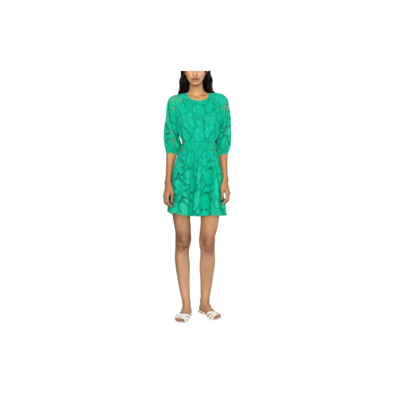 Maje Short Sleeved Dress Women's Bright Green-1